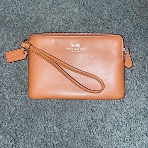 Brown Coach Wristlet